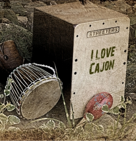 Nadruk I Love Cajon 2 - Przód