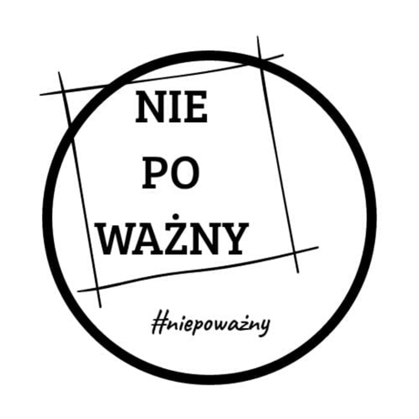 Nadruk z Logo niewpoważny - Przód